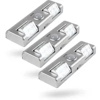 Greate LED Lichtleiste silber - 3er Pack