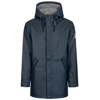 DERBE Hamburg Herren Winter Regenjacke Trekholm Navy blau/grau -