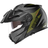 Schuberth E2 Explorer Klapphelm - Matt Schwarz/Grau/Grün - M