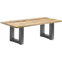 Roller Couchtisch - Graphit-Plankeneiche - U-Gestell - 120x70 cm