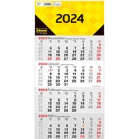 IDENA 11075 - 4 Monatskalender 2024, Wandkalender mit Schieber,