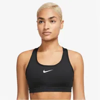 Nike Swoosh Medium Support Padded Sport-BH Damen 010 black/white