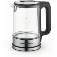 GOURMETmaxx Glas-Wasserkocher LED 1,7 l Schwarz