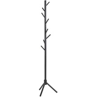 Haku-Möbel HAKU Möbel Kleiderständer 47579 schwarz Holz 8 Haken