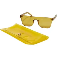 URBAN CLASSICS Sunglasses Honolulu With Case in Gelb, Größe