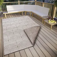 HANSE HOME Pangli Outdoor Teppich Wetterfest – Wendeteppich Skandinavischer