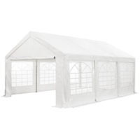 Juskys Partyzelt Gala 3x6 m - UV-Schutz Plane, Seitenwände