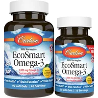 Carlson Labs EcoSmart Omega-3 90 + 30 Kapseln