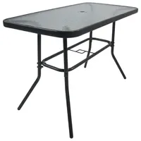 VCM Gartentisch 110 x 55 x 70 cm Anthrazit
