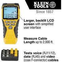 KLEIN TOOLS Klein Tools, Multimeter, Kabeltester "VDV Scout Pro
