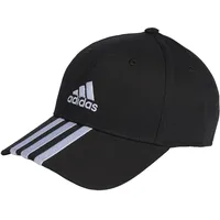 Adidas Baseball 3-Streifen Cotton Twill Baseball Kappe Black /