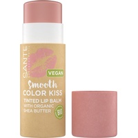 Sante Smooth Color Kiss 01 Soft Coral, veganer Lippenpflegestift