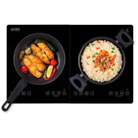 Tzs-first-austria Kochplatte FA-5095-4, Induktions-Doppelkochplatte, schwarz, 3500 Watt