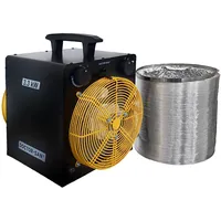 Doctor-San.eu Elektroheizer mit Luftschlauch Bauheizer Heizgebläse 3,3kW Aluschlauch Heizschlauch