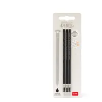 Legami Ersatzmine Ersatzmine für löschbare Gelstift, 3er Set, schwarz