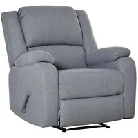 Homcom Relaxsessel mit Liegefunktion hochwertiges PU-Leder 80x90x100 cm, mit