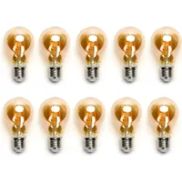 Energmix 10x 8W E27 Edison LED Vintage Filament Glühbirne