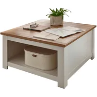 Furn.design Couchtisch Hemsby in weiß Pinie und Eiche Wotan