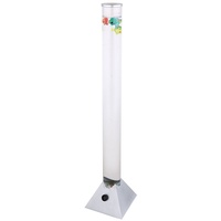 GLOBO Wassersäule LED Lichtsäule mit Wasser Wassersprudelsäule Fische, mit