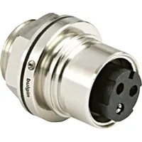 Bulgin PXM6012/02P/CR Rundsteckverbinder Stecker, Einbau Gesamtpolzahl: 2 Serie (Rundsteckverbinder):