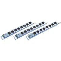 Brennenstuhl 1153340338-3 Überspannungsschutz-Steckdosenleiste 8fach Blau (metallic) Schutzkontakt 3St.