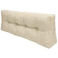 Beautissu Palettenkissen Rückenkissen ECO Elements Rücken 120x40x10cm Natur
