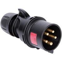 PC ELECTRIC Stecker CEE 32A, 5pin Turbo Twist, schwarz