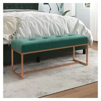 VidaXL Sitzbank DunkelGrün 110x36x45 cm Samt