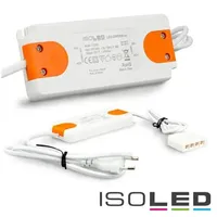 ISOLED LED Trafo MiniAMP Slim 12V/DC, 0-15W, inkl. Flachstecker