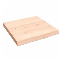VidaXL Wandregal 40x40x(2-4) cm Massivholz Eiche Unbehandelt
