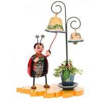 Hubrig Volkskunst GmbH Marienkäfer mit Glockenspiel - 8 cm