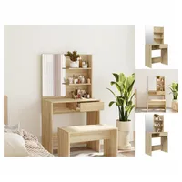 VidaXL Schminktisch mit Spiegel Sonoma-Eiche 74,5x40x141 cm