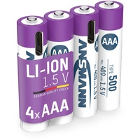 Ansmann Mignon AAA Li-Ion 500mAh, 4er-Pack (1312-0036)