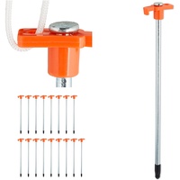 Relaxdays Felsbodenhering 18er Set, Erdanker für Harte Böden, 25