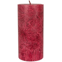 Kerzenfarm Hahn Stearin Stumpenkerze - dunkelrot 64x135 mm
