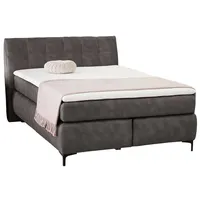 Jockenhöfer Boxspringbett grau-braun - GITTA,