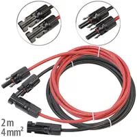 Revolt Solar-Verlängerungskabel, MC4-kompatibel, 2x 4 mm2 (12 AWG), 2