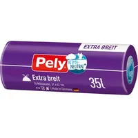 Mülleimer-Beutel Pely Zugbandbeutel Extra breit 35 Liter klimaneutralisiert 14