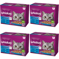 Whiskas Adult 48x85g: Nassfutter für adulte Katzen mit Lachs,