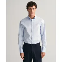 GANT Slim Fit Popeline Hemd - blau - M
