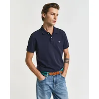 GANT Slim Shield Kurzarm-poloshirt Evening Blue M