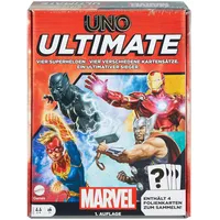 Mattel UNO Ultimate Marvel - Kartenspiel, Superhelden-Design, Captain Marvel,