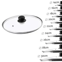 Kadax Glasdeckel, Topfdeckel aus Glas, hitzebeständiger Deckel für Topf,