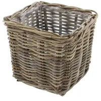 Frank Flechtwaren Flechtkorb, Pflanzkorb, Rattankorb, Übertopf, Pflanzer Rattan, groß