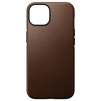Nomad Modern Leather Case iPhone 14 Rustic Brown