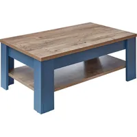 Stella Trading Mid.you Couchtisch Blau Braun Eiche rechteckig 42x65x110