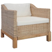 VidaXL Sessel mit Auflagen Natur Rattan
