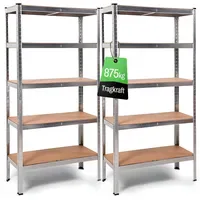 Ondis24 2x Steckregal Metallregal Thomas 90 x 40