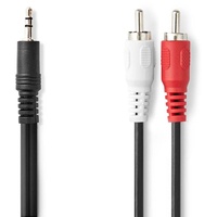 Nedis Stereo-Audiokabel | 3.5 mm Stecker | 2x RCA