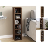 VidaXL CD-Regal Braun Eichen-Optik 21x20x88 cm Holzwerkstoff